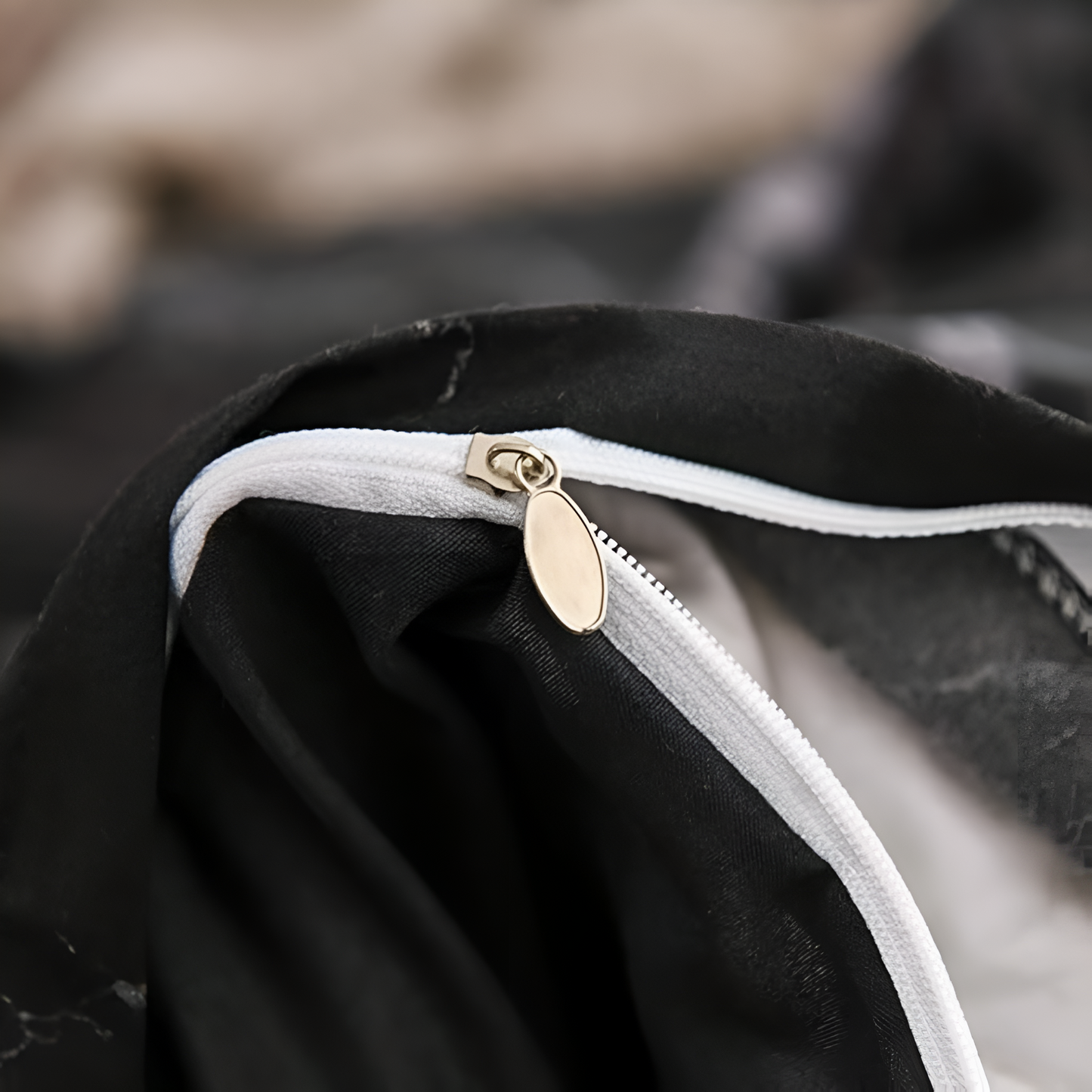 MarbleLuxe – Black Marble 3-Piece Quilt Cover Set