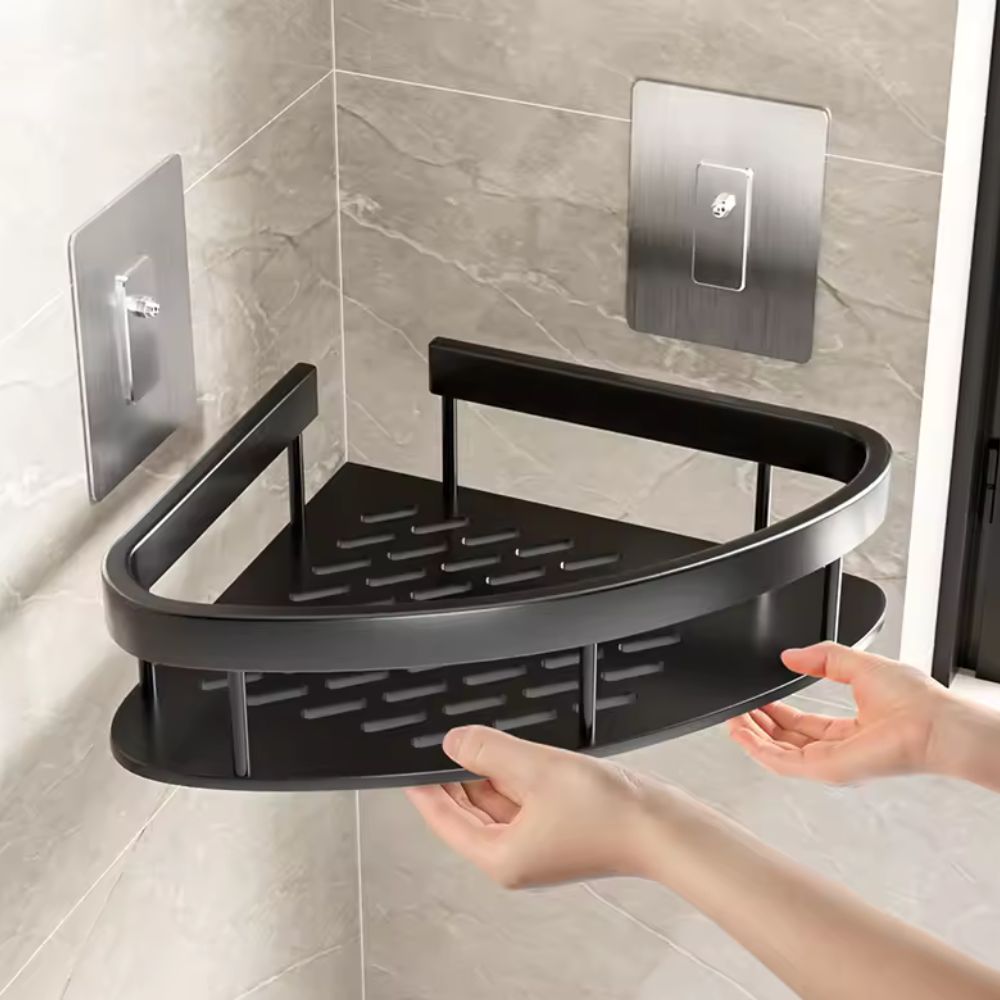 Alucurve – Adhesive Aluminium Shower Shelf Organiser