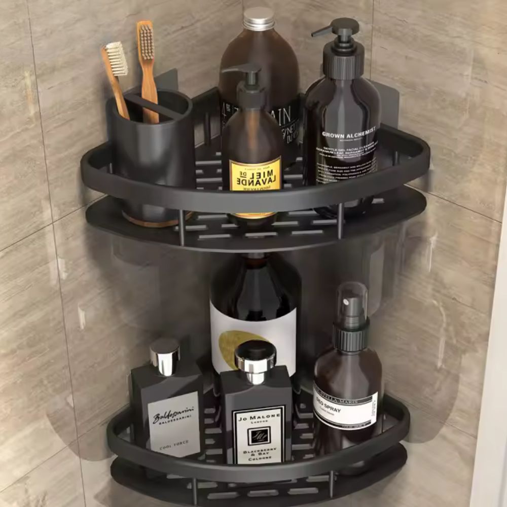 Alucurve – Adhesive Aluminium Shower Shelf Organiser
